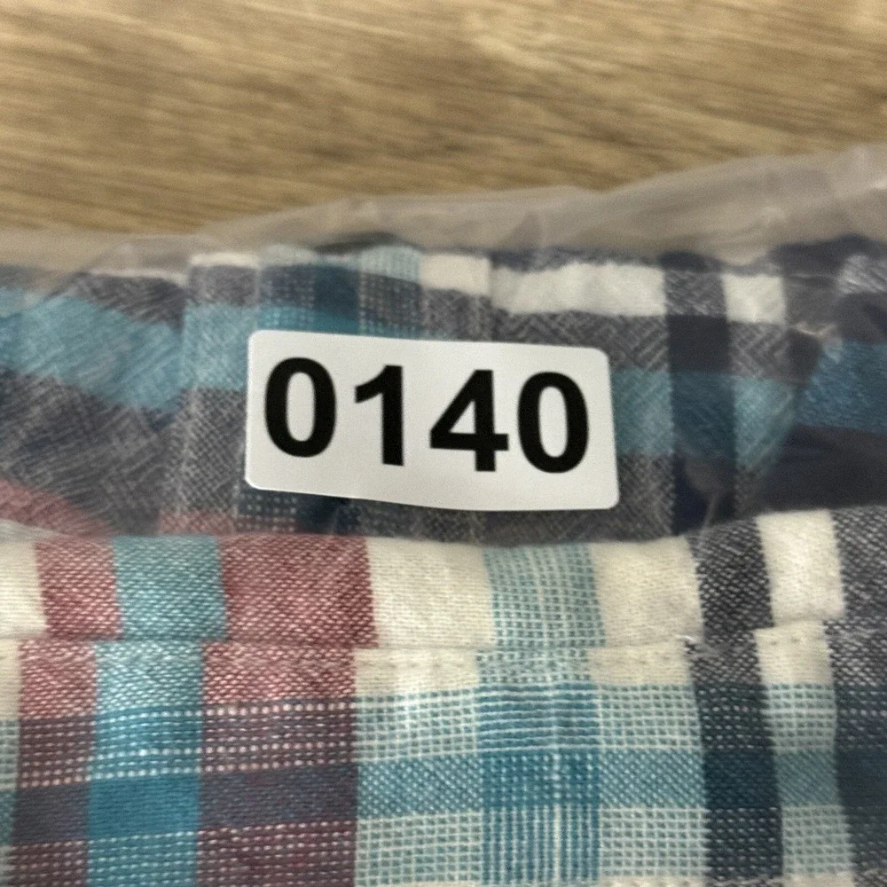 True Religion Shirt Mens Small Blue Red Plaid Flannel‎ Style Dual Pocket Casual